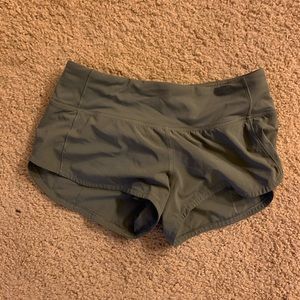 GREEN LULU LEMON SHORTS